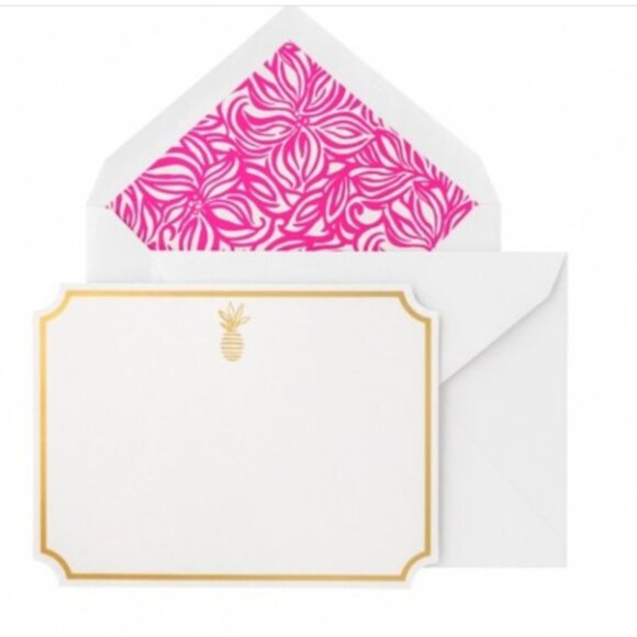 Lilly Pulitzer Swirling Floral Correspondence Cards NWT in box - Picture 1 of 6